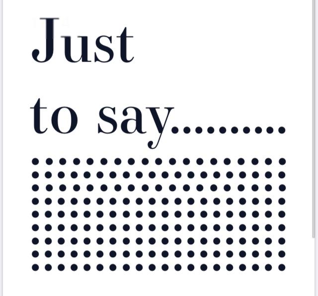 Just to say...card.